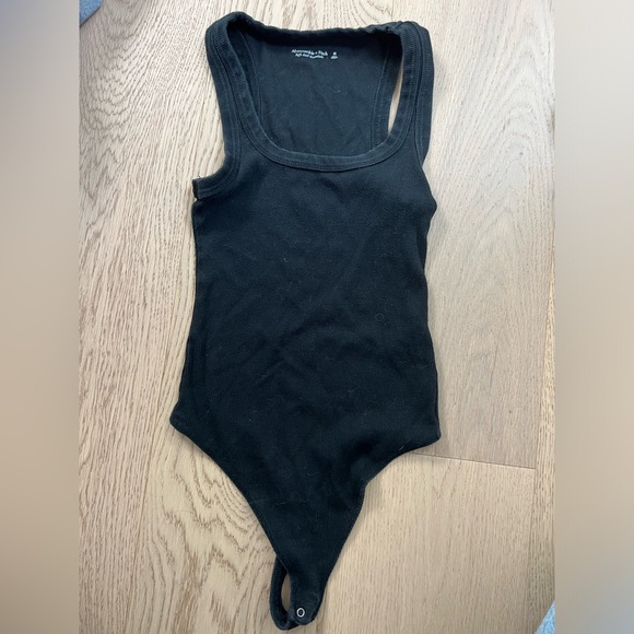 Essential Ribbed Squareneck Bodysuit - Picture 1 of 3